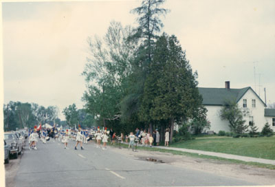 Sundridge Bugle Band in a Parade, 1967