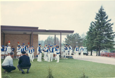 Sundridge Bugle Band After the Parade, 1967