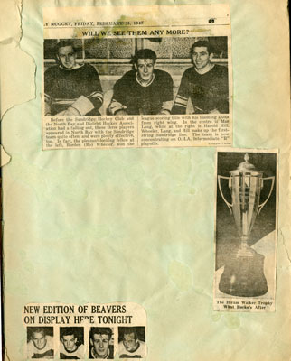 Wayne Hall's Sports Scrapbook, 1947