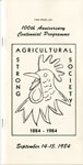 Program for the 100th Anniversary of the Strong Agricultural Society, 1984