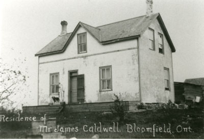 Residence of Mr. James Caldwell Bloomfield, Ontario, circa 1900
