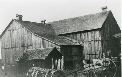 Photograph of Cottrell Barn, circa 1920
