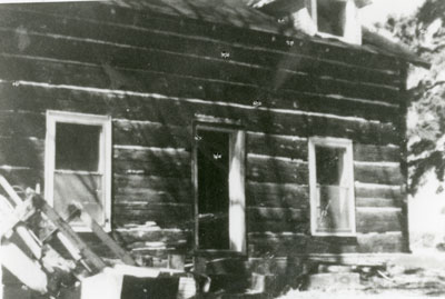 Cottrell Family Log Cabin, circa 1920