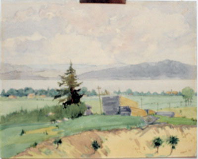 Painting Titled &quot;Overlooking Sundridge&quot;, circa