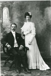 Wedding Portrait Photograph of George and Bessie Dunbar, circa 1900