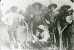 Dobb Men Holding Scythes on the Farm Fields, circa 1900