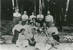 Group at the Edgar Family's Cottage Driftwood, 1912