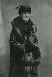 Portrait Photograph of Mary Edgar in a Fur Coat, circa 1915