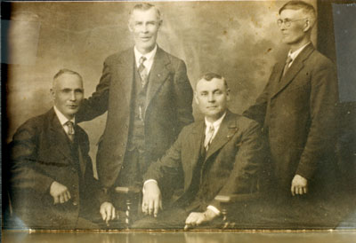 Portrait Photograph Four Phillips Men, circa 1910

