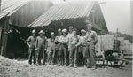 Group of Men Standing in Front of Kent's Mill, Sundridge, 1900