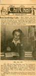 Newspaper Clipping from 'Chit-Chat' Column, enitled "Busy Sundridge Lady"
