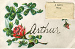 Hand Painted Postcard, 1908