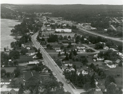 Aerial Photograph of Main Street and Highway 11, Sundridge, circa 1960
