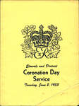 Coronation Day Service Agenda, 1953