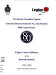 The Royal Canadian Legion Elmvale District (Ontario No. 262) Branch 80th Anniversary