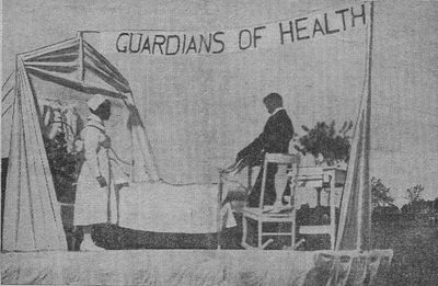 Elmvale Fall Fair Guardians of Health Float Pre-1950's