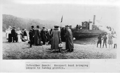 Schreiber Beach (~1900), Ibsters Landing