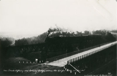 Trans Canada and Railway Bridges.