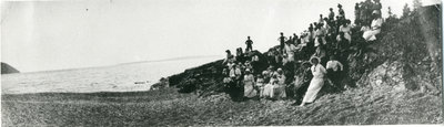 Group Gathering at Schreiber Beach