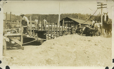 Construction of C.P.R. Station