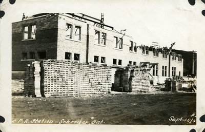 Construction of C.P.R Station