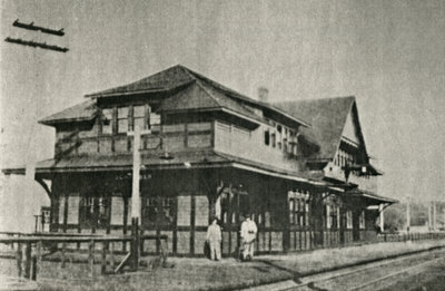 Post card of 2nd C.P.R. Station