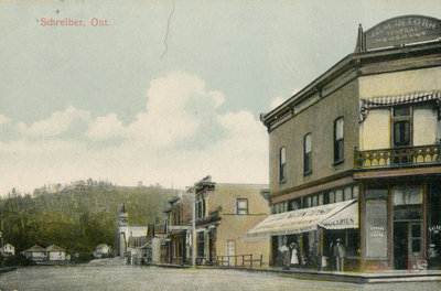 Colourized Post Card of Main Street.