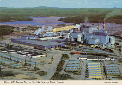 Colour Post Card of Terrace Bay Mill