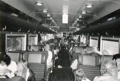 Passengers inside the train