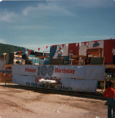 Stage for Schreiber's 100th Birthday