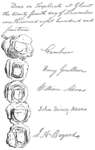 Signatures & Seals of British and American Negotiators of the Treaty of Ghent