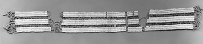 Two-Row Wampum Belt (Guswhenta or Kaswhenta)