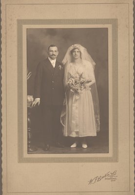 Rex and Olive (Masters) Bartlett Wedding Portrait