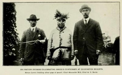 Six Nation members at Brock's Centenary, Queenston Heights