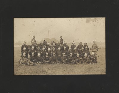 Group Military Photo WWI - Possible Pith Helmets