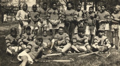 Six Nations Lacrosse Team wearing Profile on Sweater