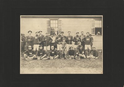 Six Nations Lacrosse Team in Union Jack on Sweaters