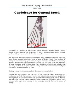 War of 1812 Series (35): Condolence for General Brock