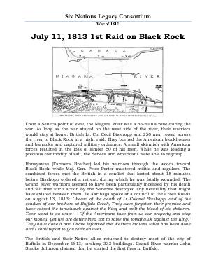 War of 1812 Series (43): July 11, 1813 1st Raid on Black Rock