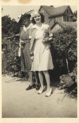 Ida Florence Burnham and her granddaughter Edith Jeanette Burnham.  She was the only daughter of Nelles(or Nellis) Burnham, son of Ida and James Burnham.  After Nelles separated, Edith Jeanette was raised by Ida.