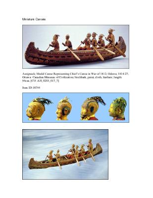 War of 1812 Series :1812 Assignack Canoe