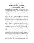 War of 1812 Series : Six Nations and the War of 1812 - the 1814 Withdrawal from the War