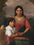 Pollahon and Her Son, 1840 Painting