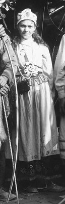 Pan Am Expo, 1901 -Girl in Calico Dress