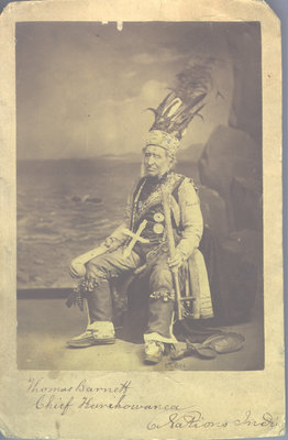 Pan Am Expo, 1901 -Thomas Barnett -Big Whiteman Chief,(sepia version), Owned by Museum in Niagara Falls