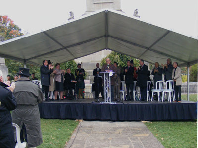 Queenston Heights Ceremony - Standing Ovation for Haudenosaunee role in 1812