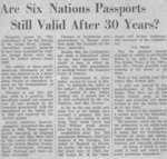 Are Six Nations Passports Still Valid After 30 Years?