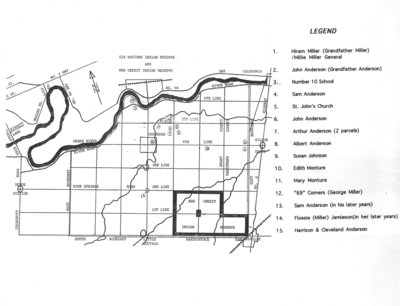 Map Of Six Nations Residents On A Map Six Nations Public Library Digital Archive