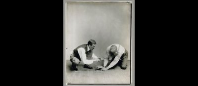 Dr Walter Hough, Demonstrating the Use of an Iroquois Pump Drill before 1935