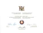 Six Nations Public Library Board Bicentennial Certificate
